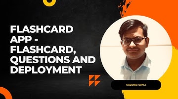 FlashCard App - Flashcard, Questions and deployment