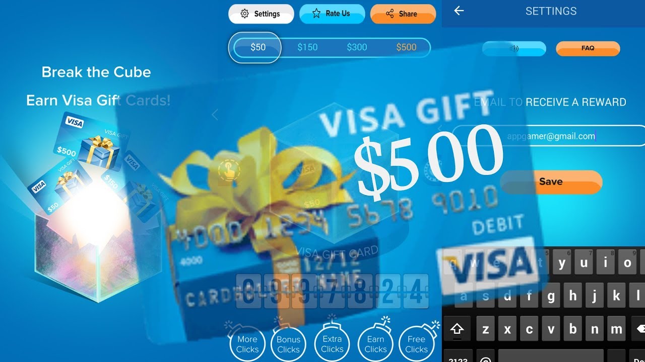 Make Money & Earn Cash App Earn Easy 500 Visa Gift Card