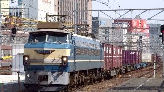 JR貨物 EF66-27 貨物列車(5073レ 復活ゼロロク)① 東海道線 名古屋駅 警笛