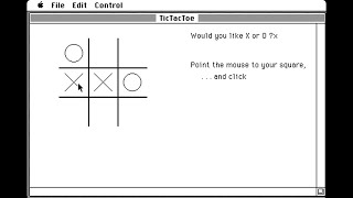 Apple Macintosh Longplay - Tic-Tac-Toe screenshot 5