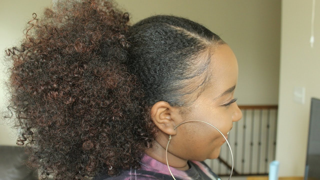 Slick Back Faux Afro Puff Tips On Slicking Down 4c Hair De La Fro
