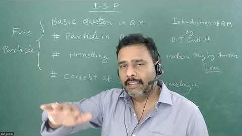 ISP- Interview question from Quantum mechanics (free particle , particle in box , tunneling effect)