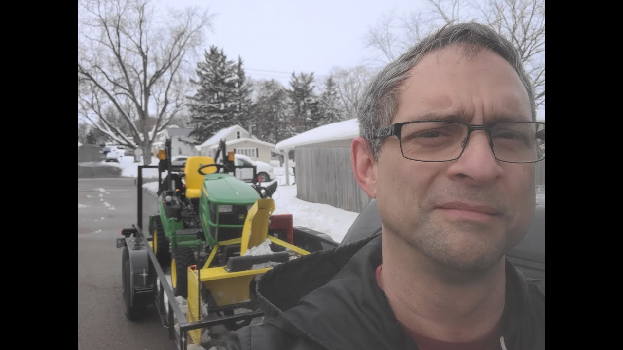 March 25th Snowstorm - John Deere 1025R Snowblowing 12 Inches of Wet ...