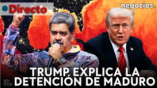 DIRECTO: Trump habla tras capturar a Maduro y amenazar también a México. ¿Juicio rápido?