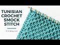 Tunisian crochet smock stitch you wont believe how easy it is  tunisian crochet for beginners