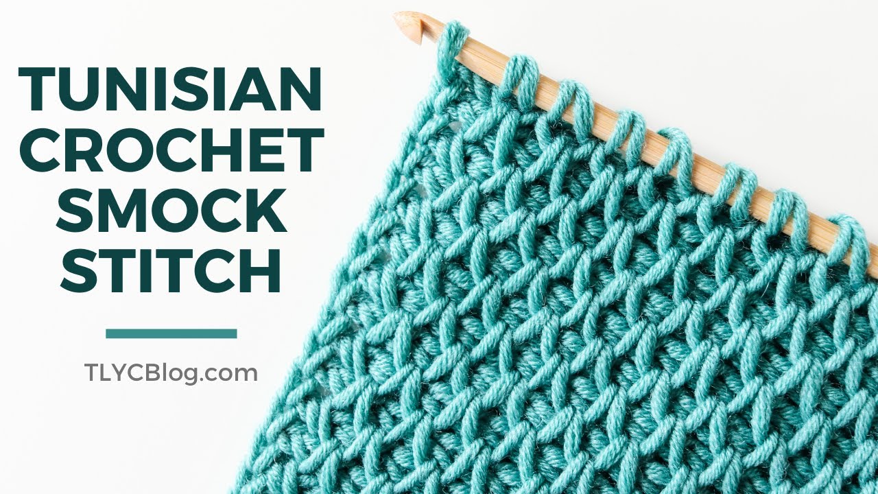 Tunisian Crochet Smock Stitch [You won't believe how easy it is - TUNISIAN  CROCHET FOR BEGINNERS] 