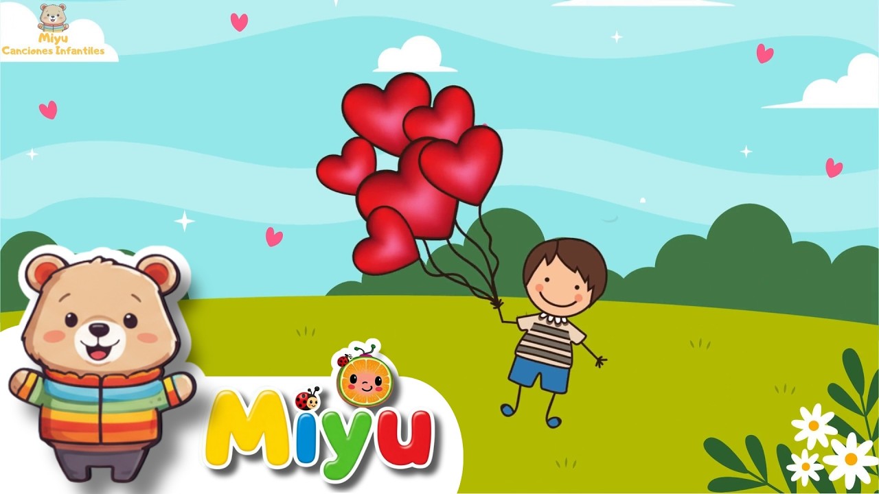 🎶 Canciones Infantiles - Miyu: Globos de Colores, Pato Blanco, Monos Alegres y Mucho Más 🐵🎈