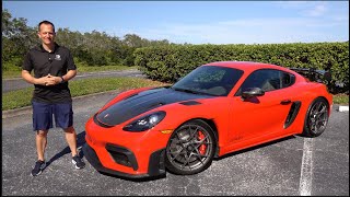 Is the 2023 Porsche Cayman 718 GT4 RS a BETTER sports car than a C8 Corvette Z06?