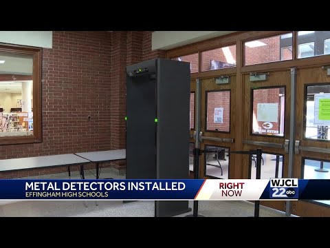 Metal Detectors Put into Use at Effingham County High Schools Monday After Gun DiscoverySubscribe to WJCL on YouTube now for more: https://bit.ly/2rn8EwlGet more Savannah news: http://www.wjcl.com
Like us:  https://www.facebook.com/WJCLNews
Follow us: https://twitter.com/wjclnews
Instagram: https://www.instagram.com/wjclnews/ Metal Detectors Put into Use at Effingham County High Schools Monday After Gun Discovery
