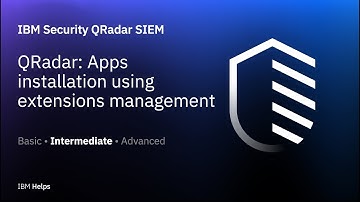 QRadar: Apps installation using extensions management