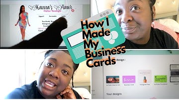 Entrepreneur Life Ep.6: How I Make My Business Cards Using Canva and Vista Print