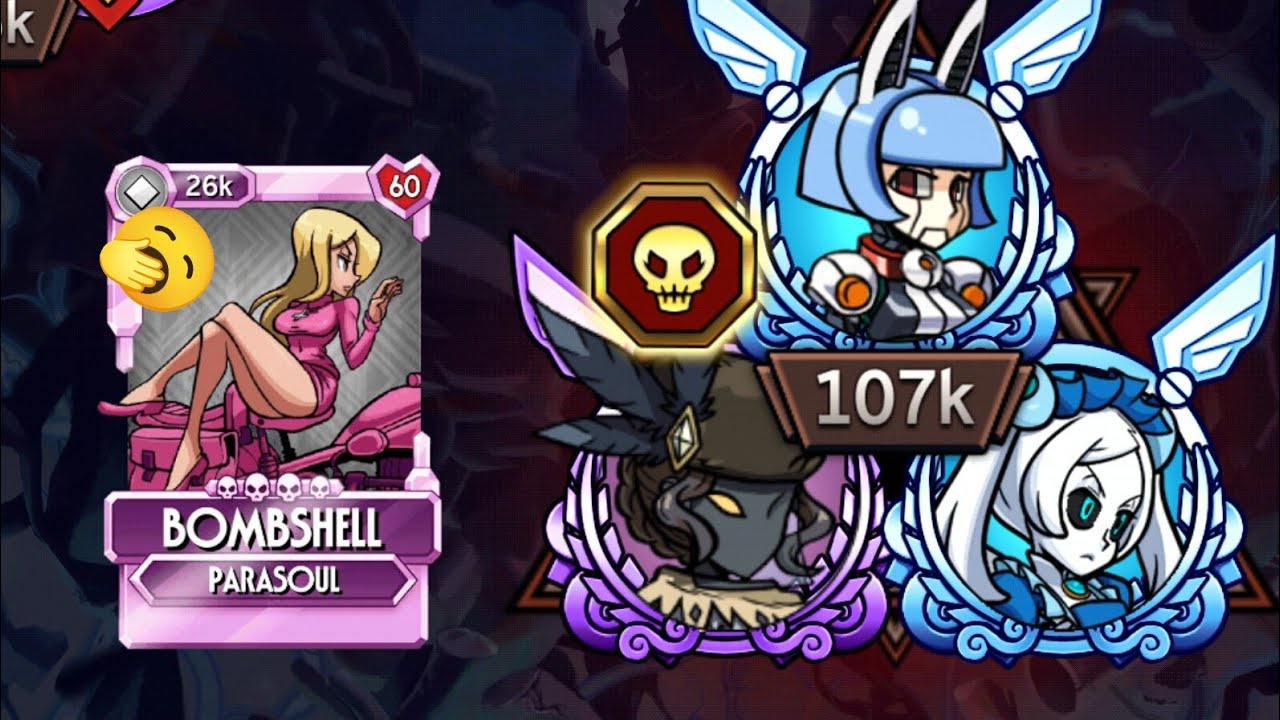 Барби — лучшая парасоул — Киттен против Шушу — Skullgirls Mobile