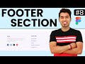 Footer Section | Create professional Website using Figma in Hindi | P-9