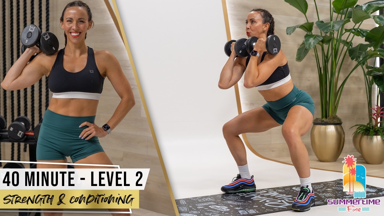 40 Minute Strength and Conditioning Level 2 – Dumbbell Strength and Sweat! 40 Minute Strength and Conditioning Level 2 – Dumbbell Strength and Sweat!