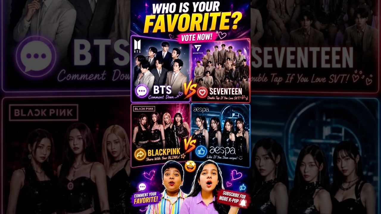 BTS vs SEVENTEEN vs BLACKPINK vs aespa 👀 #shorts #kpop #bts
