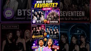 BTS vs SEVENTEEN vs BLACKPINK vs aespa 👀 #shorts #kpop #bts