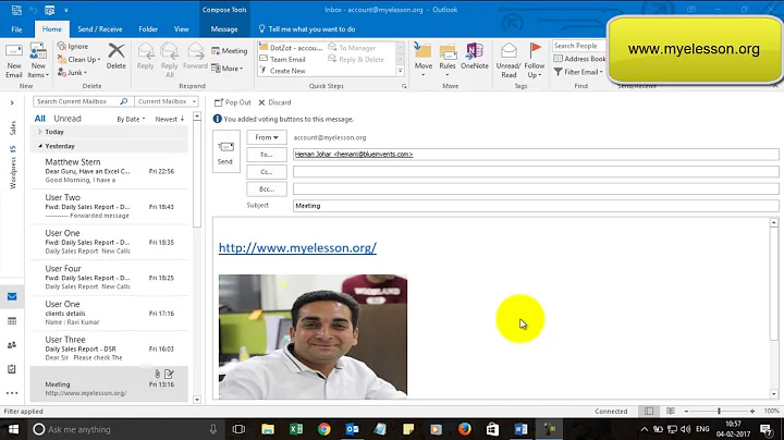 Open Other Peoples Calendar in Outlook 2016
