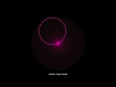 Circle Optical Illusion (Oscillating Points), Recursive Mathematics Art
