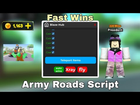 Army Roads Script Blaze Hub [New] Update quick win 2025 Pastebin - YouTube