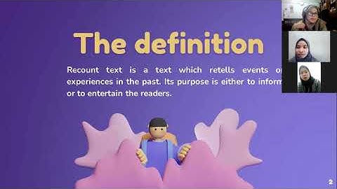 Micro Teaching - Reading Skill (Recount Text)