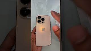 ? iPhone 14 Pro Gold Unboxing Review with Lovely features #iphone14 #shorts #iphone 15 pro max