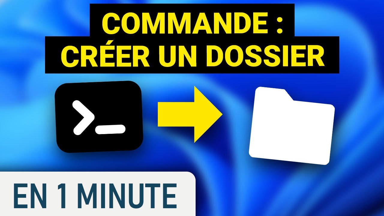 Créer un nouveau répertoire depuis le terminal sur Windows - YouTube