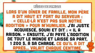 « Elle n'est pas sur notre note », dit mon père. J'ai souri : « Il a raison. » Puis j'ai agi.