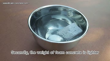 Do you know that the seismic performance of foam concrete