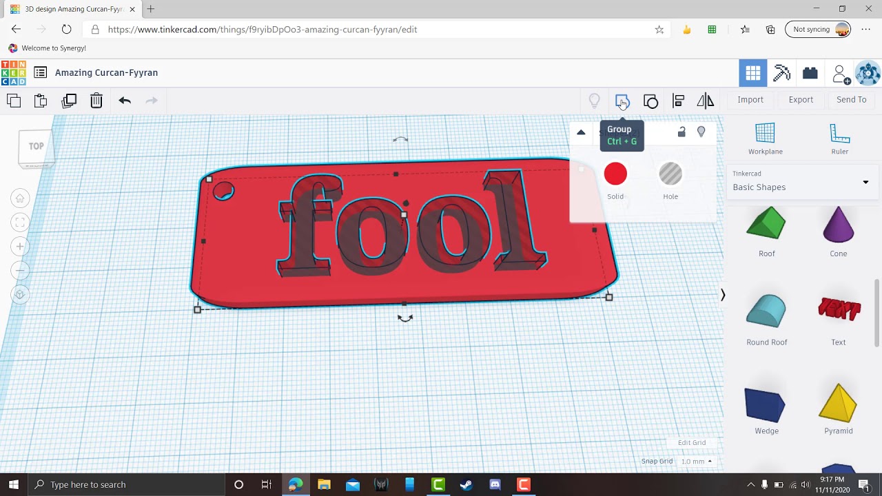 Como hacer un engranaje en tinkercad