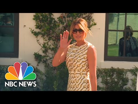 First Lady Melania Trump Casts In-Person Vote In Florida On Election Day | NBC News NOW