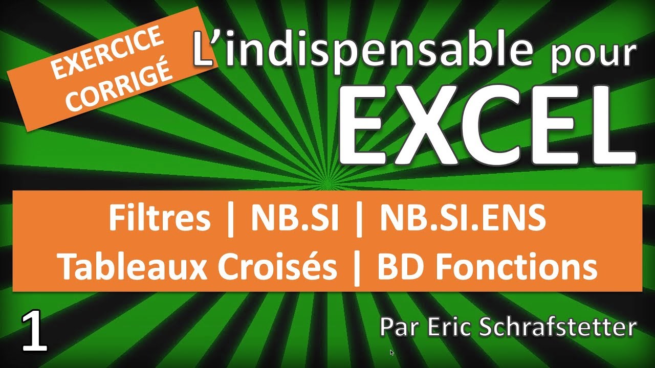 L'indispensable pour Excel - Partie 1