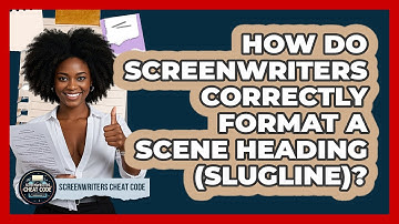 How Do Screenwriters Correctly Format A Scene Heading (slugline)? - Screenwriter