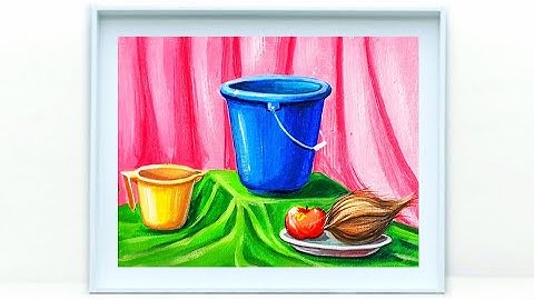 How to colour stil life Intermediate Exam / वस्तू चित्र