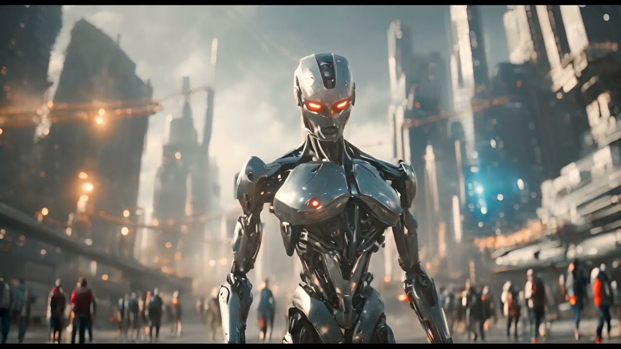 【SF】【Short Video】Alien and human robot battle