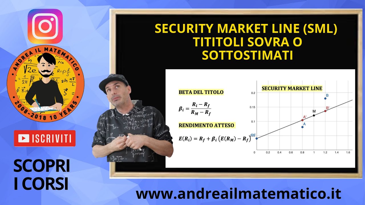 PREZZAMENTO DI UN TITOLO CON LA SECURITY MARKET LINE - SOVRASTIMA E SOTTOSTIMA