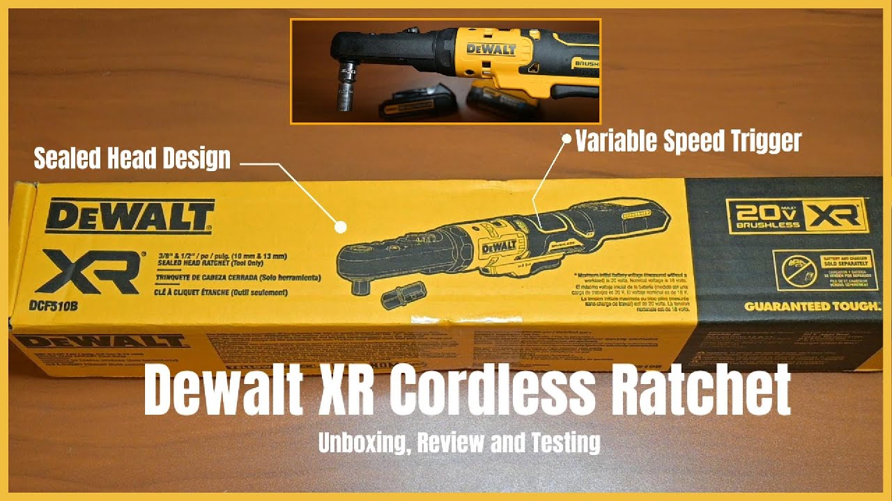 Обзор аккумуляторной трещотки Dewalt XR с герметичной головкой (DCF510B)