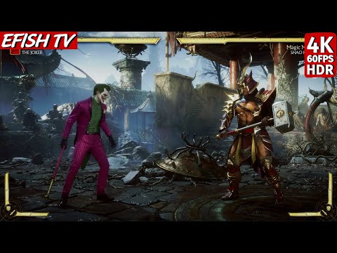 The Joker vs Shao Kahn (Hardest AI) - Mortal Kombat 11 | 4K 60FPS HDR