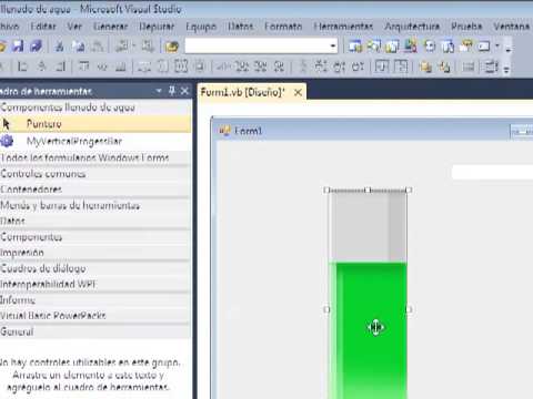 VERTICAL PROGRESS BAR TUTORIAL (LLENADO DE AGUA) VB 2010 - YouTube