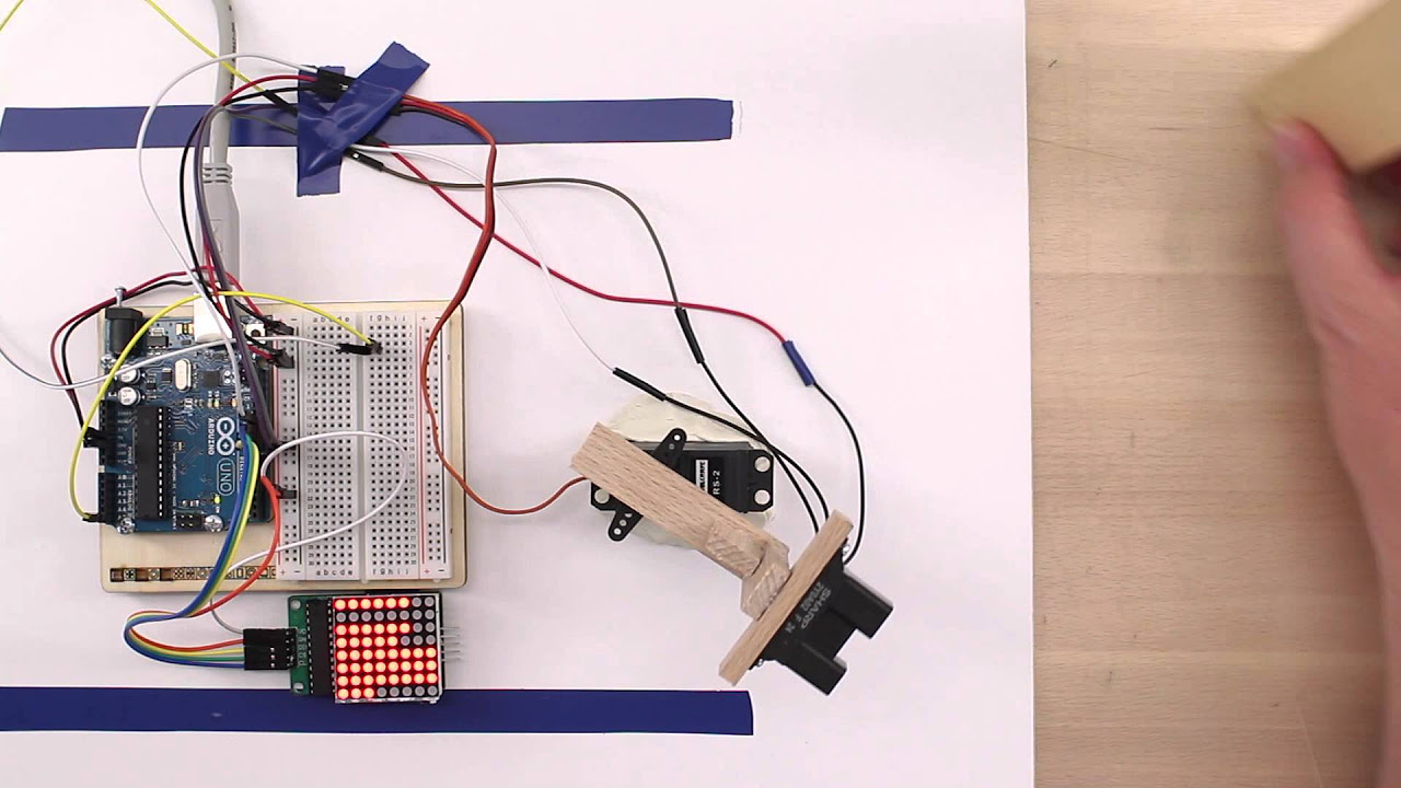 Update Arduino Projekt: Hindernisse erkennen Infrarot Sensor und Servo