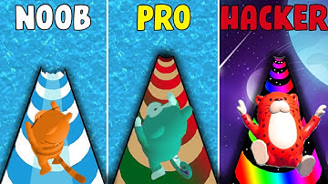 PinkerLab | Aquapark.io NOOB vs PRO vs HACKER