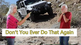 We are learning how to drive our Jeep Offroad with some success and some failures