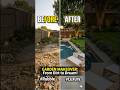 Ruined Yard → Dream Pool || From Dirt to Dream Backyard #dreamhome #shorts #short