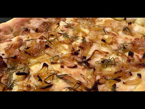 SUPER EASY sweet onion + rosemary focaccia | NOBLE ROT