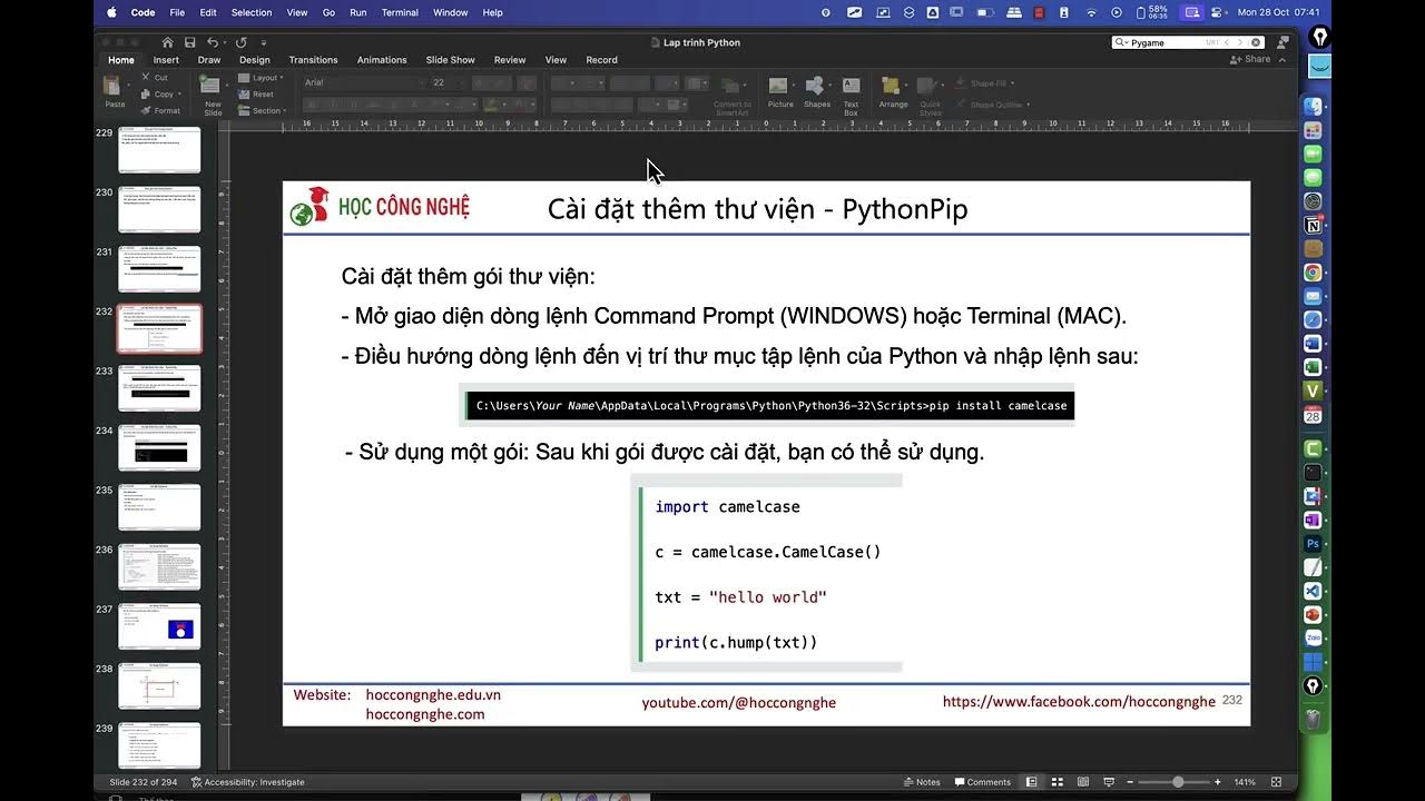 Hướng dẫn cài đặt thêm thư viện trong Python sử dụng Pip Install và gỡ ...