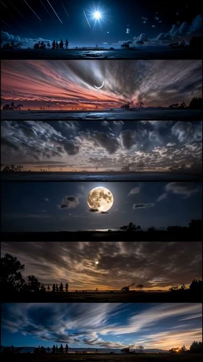 Beautiful moon #moon #timelapse #sky