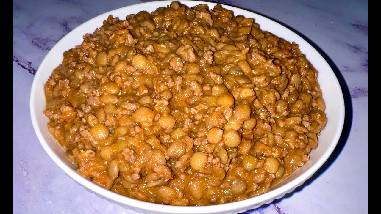 Lentils and Ground Beef Stew - The Best and Simplest Recipe - So Yummy, Healthy, and Filling