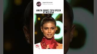 Ankita Singh During Top 6 Speech In Miss Diva 2021