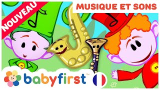 Les Notekins | apprendre les instruments de musique | Saxophone | Guitare | Piano + | BabyFirst TV