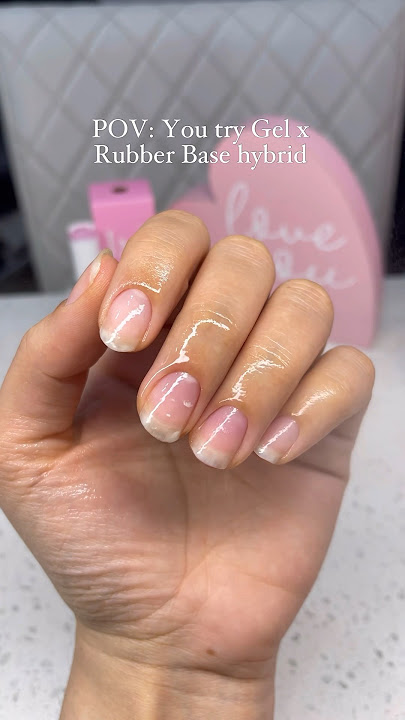Gel X   Rubber Base ? ๐ณ๐
#nails #rubberbase