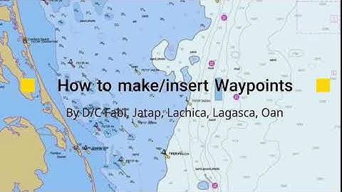 How to make/insert Waypoints in OpenCPN tutorial